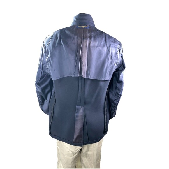 Vtg Brooks Brothers 346 Mens Blazer Jacket 39R Navy Wool Gold Buttons Half Lined - Picture 8 of 14